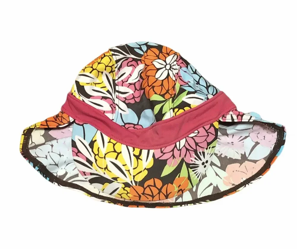 Hanna Andersson Floral Swim Sunhat Pink size small